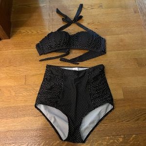 Vintage style high waisted bikini